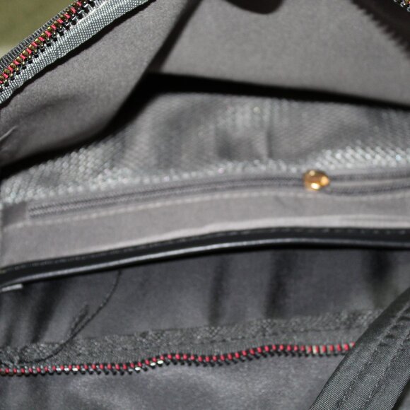 Joan & David Black Nylon Laptop Travel Backpack Bag EUC - Picture 12 of 15